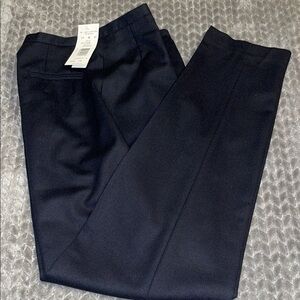 NWT Harve Bernard Wool Lined Pants.  Vintage.  Black.  Straight leg. 14 Tall.